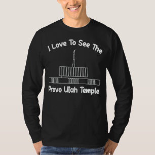 Provo Utah Temple I houdt van mijn tempelbasis T-shirt
