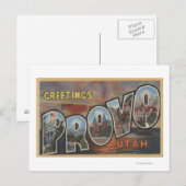 Provo, UtahLarge Letter ScenesProvo, UT 2 Briefkaart (Voorkant / Achterkant)