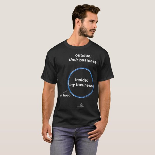 provocaTees Brand Al-Anon Hula Hoop Slogan  T-shirt (Voorkant volledig)