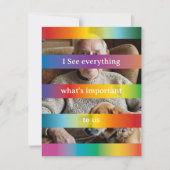 Provocative I see postcard rainbow colors  Kaart (Voorkant)