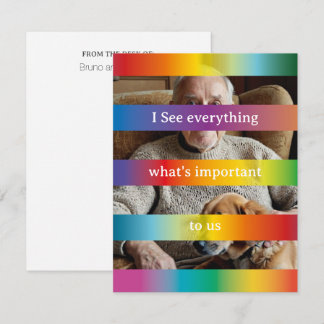 Provocative I see postcard rainbow colors  Kaart
