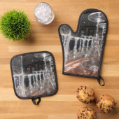 Provocerende identiteiten ovenwant & pannenlap set (Top down)