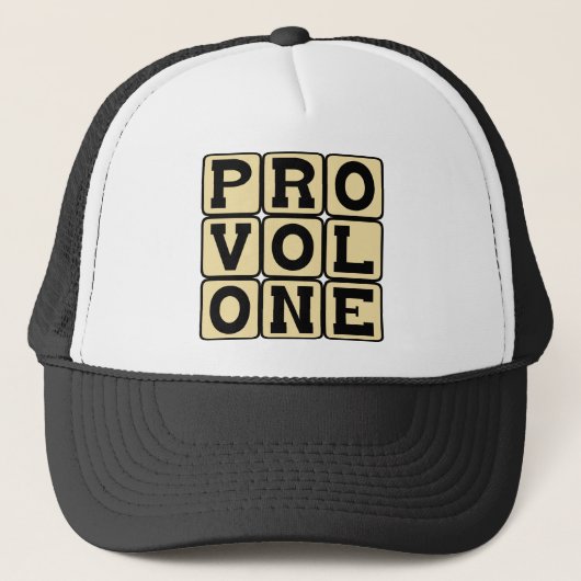 Provolone, Italiaanse kaas Trucker Pet (Voorkant)