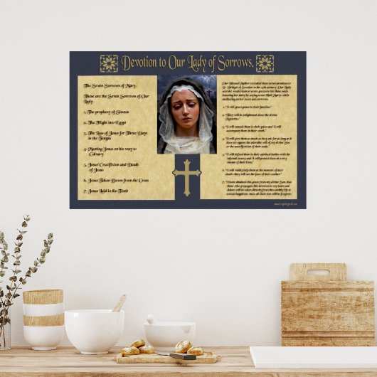 Provotie aan onze dame van de Sorgen. Poster (Keuken)