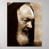 Provotioneel Afbeelding van St. Padre Pio Poster (Voorkant)