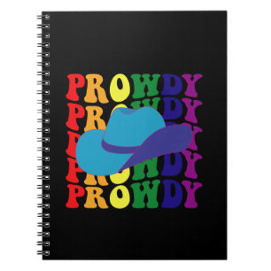 Prowdy Rodeo Howdy Cowboy Cowgirl LGBTQ Western Notitieboek