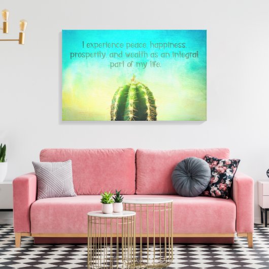 ProWelvaart Mantra Cactus Canvas Print (Insitu (Woonkamer))