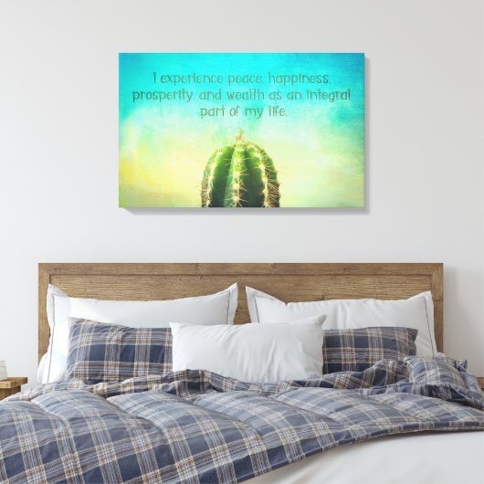 ProWelvaart Mantra Cactus Canvas Print (Insitu (Slaapkamer))