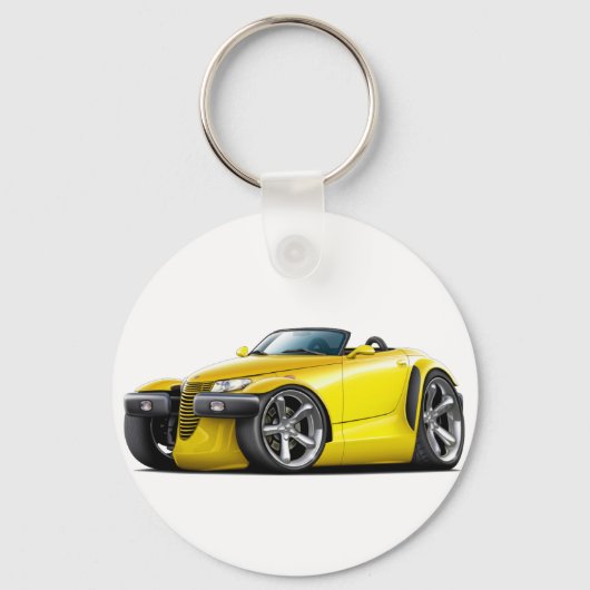 Prowler Yellow Car Sleutelhanger (Voorkant)