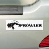 Prowler zwarte kat panter symboliek stealth bumpersticker (Op auto)