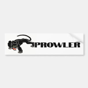 Prowler zwarte kat panter symboliek stealth bumpersticker