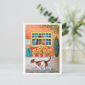 Prowling Cat, Louis Wain Briefkaart (Staand voorkant)