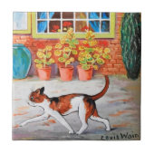 Prowling Cat, Louis Wain Tegeltje (Voorkant)