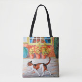 Prowling Cat, Louis Wain Tote Bag (Voorkant)