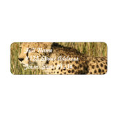 Prowling Cheetah Mailing Label (Voorkant)