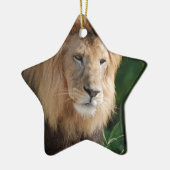 Prowling Lion Keramisch Ornament (Links)