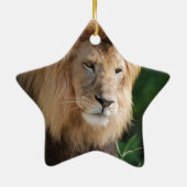 Prowling Lion Keramisch Ornament (Achterkant)