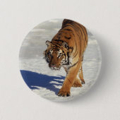 Prowling Tiger Ronde Button 5,7 Cm (Voorkant)
