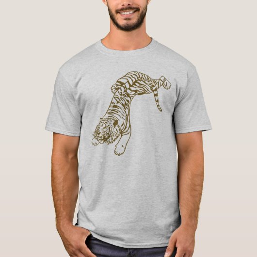 Prowling Tiger T-shirt (Voorkant)