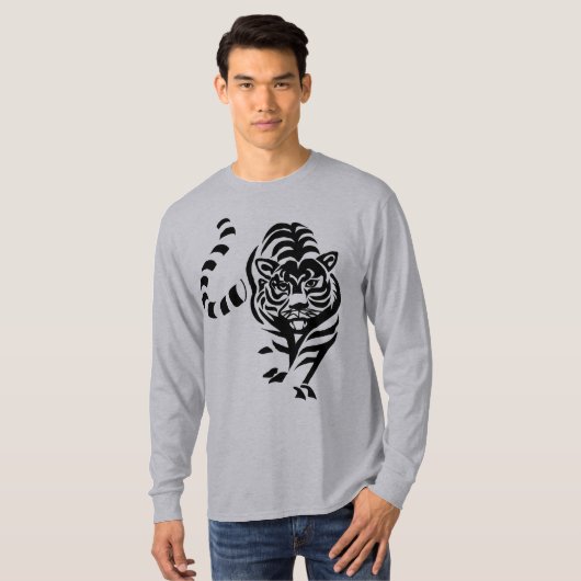 Prowling Tiger T-shirt (Voorkant volledig)