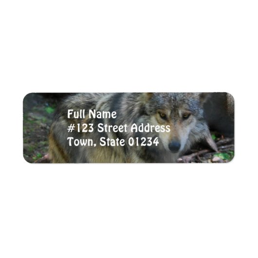 Prowling Wolf Mailing Labels (Voorkant)