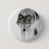 Prowling Wolf Ronde Button 5,7 Cm (Voorkant)