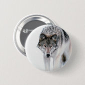 Prowling Wolf Ronde Button 5,7 Cm (Voorkant /achterkant)