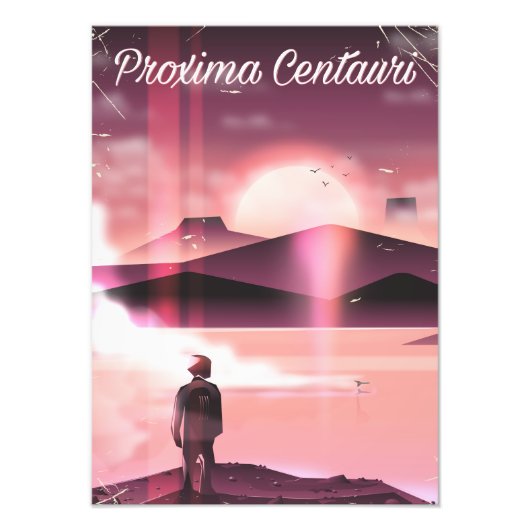 Proxima Centauri Sciencefiction landcruiser. Foto Afdruk (Voorkant)