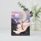 Proxima Centauri skireisposter Briefkaart (Staand voorkant)