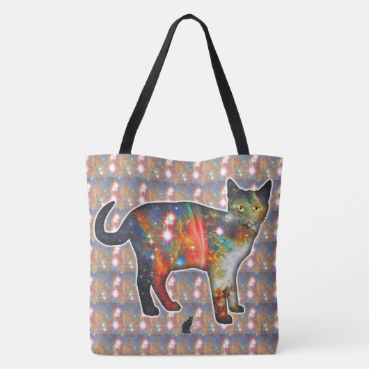 Proxima ruimte in kat tote bag (Achterkant)