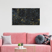 Proxima (zwart) canvas afdruk (Insitu (Woonkamer))