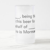 Proxy Beer Stein - Glas, gebrand Matglas Bierpul (Center)