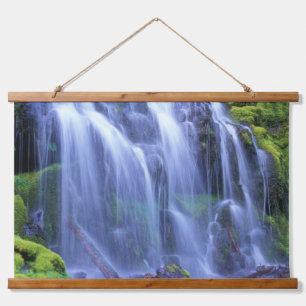 Proxy Falls in Oregons Centrale Cascadegebergte Hangend Wandkleed