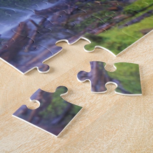 Proxy Falls in Oregons Centrale Cascadegebergte Legpuzzel (Zijkant)
