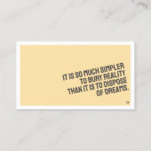 PROZA-minimalistisch Visitekaartje (Achterkant)