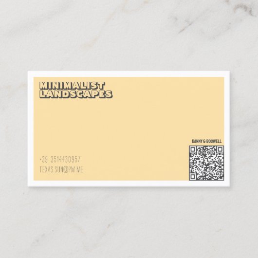 PROZA-minimalistisch Visitekaartje (Voorkant)