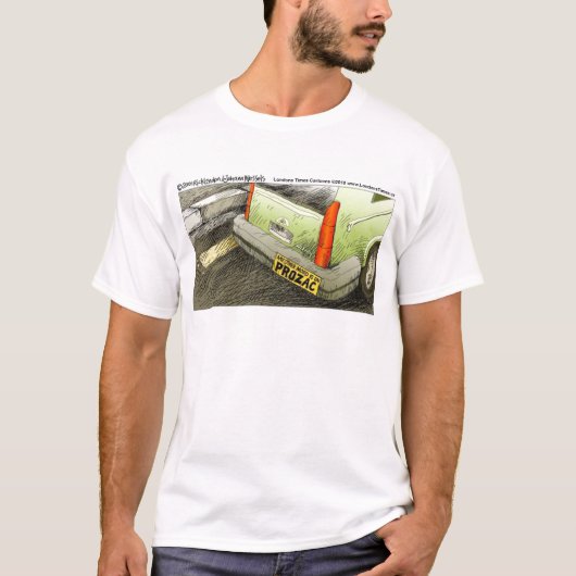 Prozac Bumpersticker Grappige T-shirts Kaarten & C (Voorkant)
