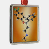 Prozac. Moleculair model van het antidepressivum Metalen Ornament (Rechts)