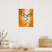 Prozac. Molecular model of the antidepressant Poster (Keuken)