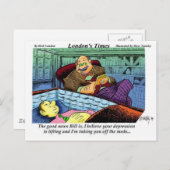 Prozac-tijd over grappige cadeaus en verzamelobjec briefkaart (Voorkant / Achterkant)