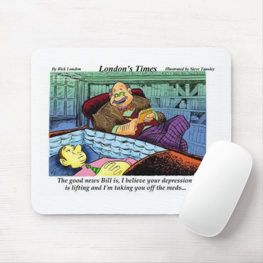 Prozac-tijd over grappige cadeaus en verzamelobjec muismat (Met muis)