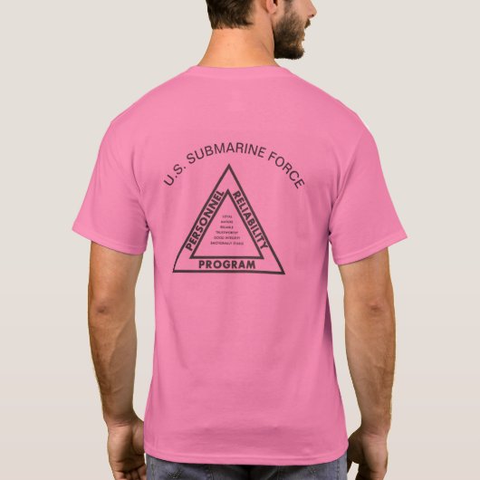 PRP Onderzeese strijdkrachten T-Shirt (Achterkant)