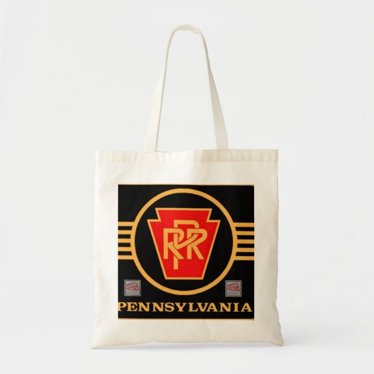 PRR Black en Gold Logo Canvas tas (Voorkant)