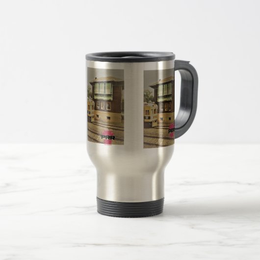 PRR Cork Signaaltower Travel Mug Reisbeker (Voorkant rechts)