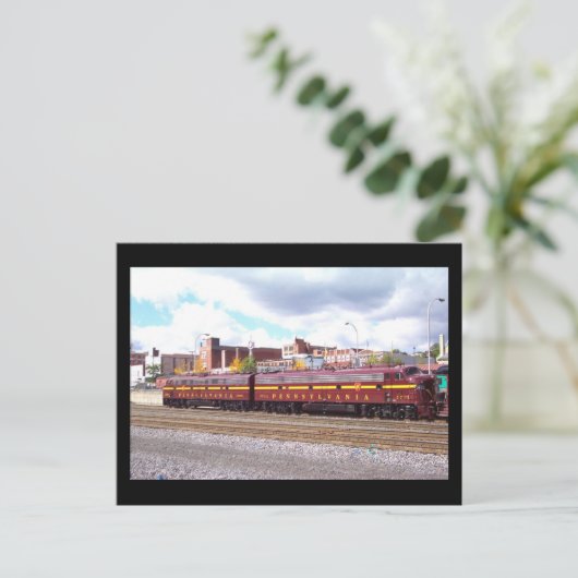 PRR E-8A (JTFS) 5809 en 5711 bij Altoonia Railfest Briefkaart (Staand voorkant)