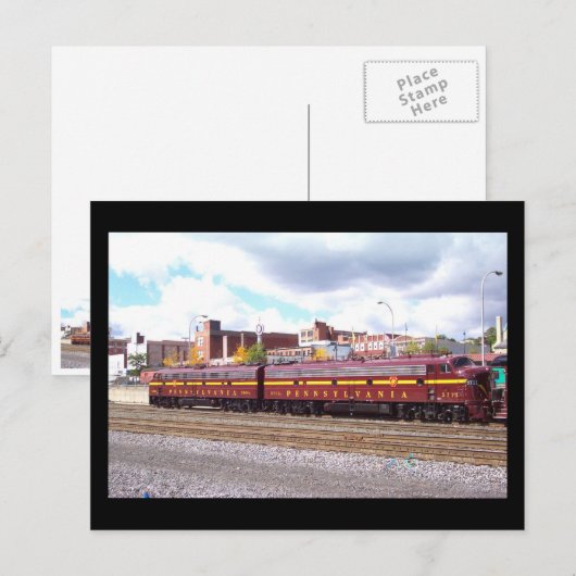 PRR E-8A (JTFS) 5809 en 5711 bij Altoonia Railfest Briefkaart (Voorkant / Achterkant)