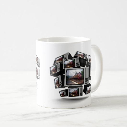  PRR-locomotieven op tv Koffiemok (Voorkant rechts)