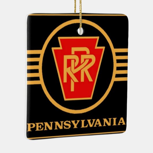 PRR-Logo, keramische kerstversiering Keramisch Ornament (Rechts)