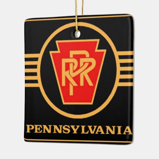 PRR-Logo, keramische kerstversiering Keramisch Ornament (Links)