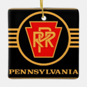 PRR-Logo, keramische kerstversiering Keramisch Ornament (Voorkant)